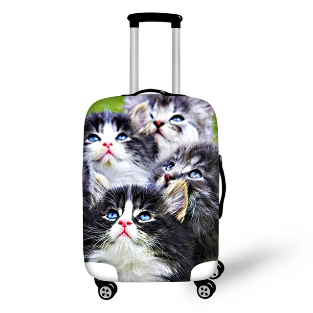 FORUDESIGNS 18 30inch Animal Cat Travel Suitcase Luggage Protective