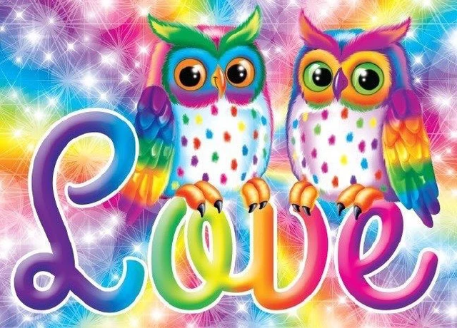 Kartun Burung Hantu Berwarna warni Mosaik koin Resin Pita 