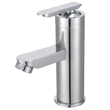 

Bathroom Basin Sink Faucet Mixer Chrome Single Handle Sink Tap Cold Hot Water Faucet Waterfall Basin Faucet Silver Tap Faucet