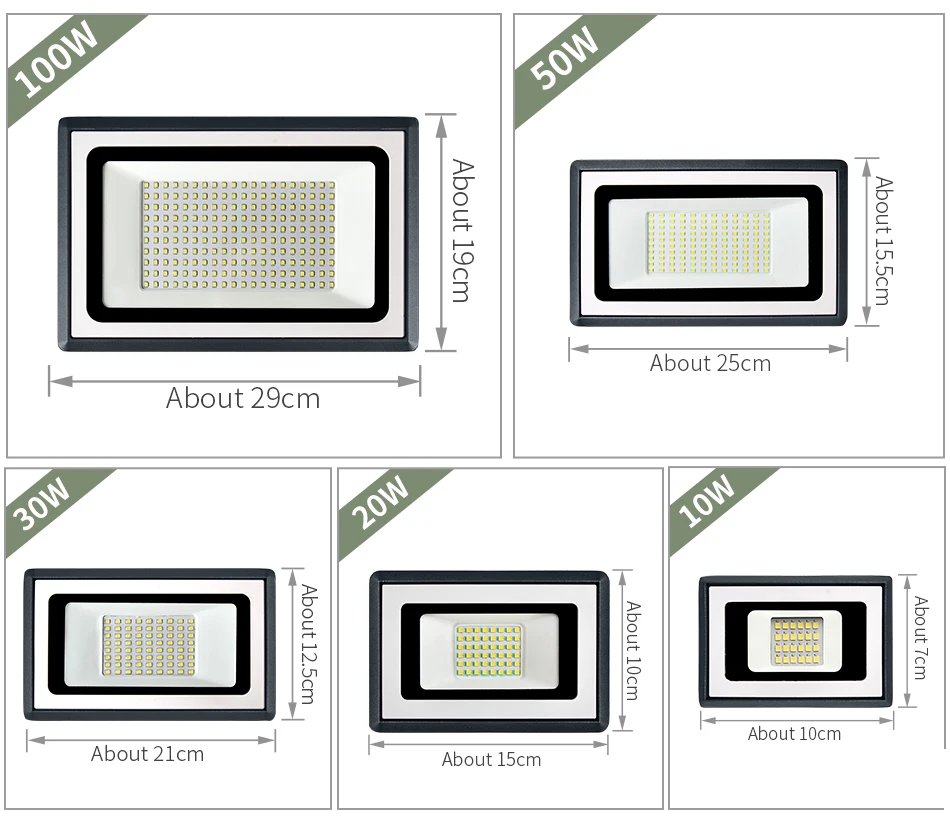 Светодиодный прожектор 10 Вт 20 Вт 30 Вт 50 Вт 100 Вт прожектор светильник Светодиодный точечный светильник наружный светильник ing проектор отражатель настенный светильник 220 В садовый квадратный
