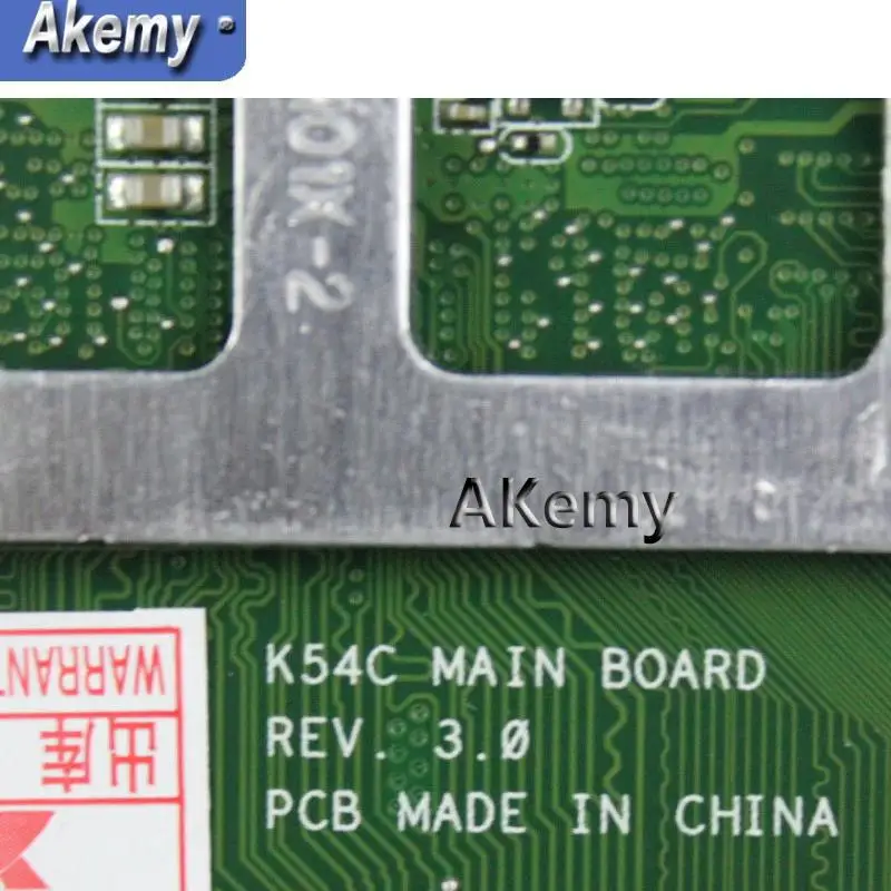 Akemy For Asus X54C K54C Laptop motherboard hm65 REV.3.0 With I3-2370U test good 4G RAM