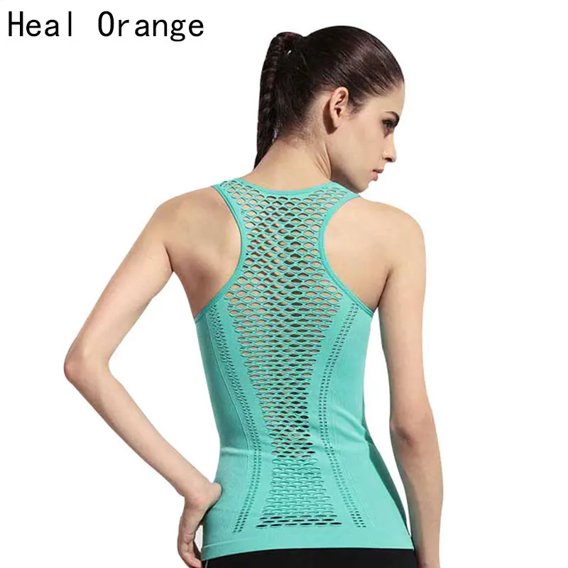 HEAL ORANGE Women Yoga Shirts Tops Women font b Fitness b font Sports Woman Gym Clothes