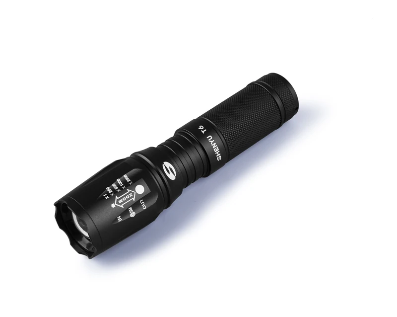 SHENYU Tactical LED Flashlight Super Bright Adjustable Focus Flashlight