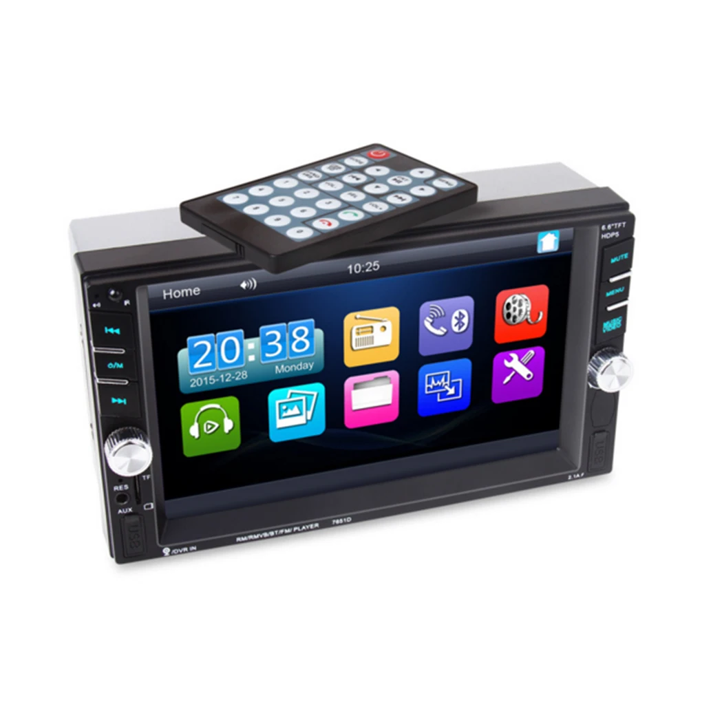 

7651D Car MP5 Player 6.6" Touch Screen Support Bluetooth USB FM Car Radio SD Card Car Audio/Vedio Player