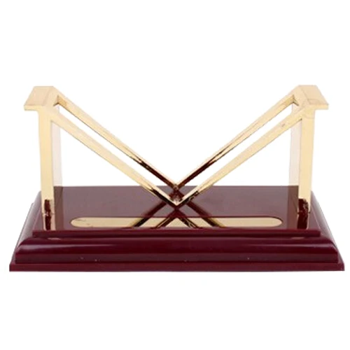 

JIELISI 2 pcs 864 Creative M-shaped Copper plating business card holder