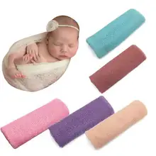 Длинный волнистый плед для фотографирования для новорожденных, сделай сам, детский реквизит для фотосессии, сувенир для маленьких мальчиков и девочек, полое одеяло(синий цвет, размер: 50 см