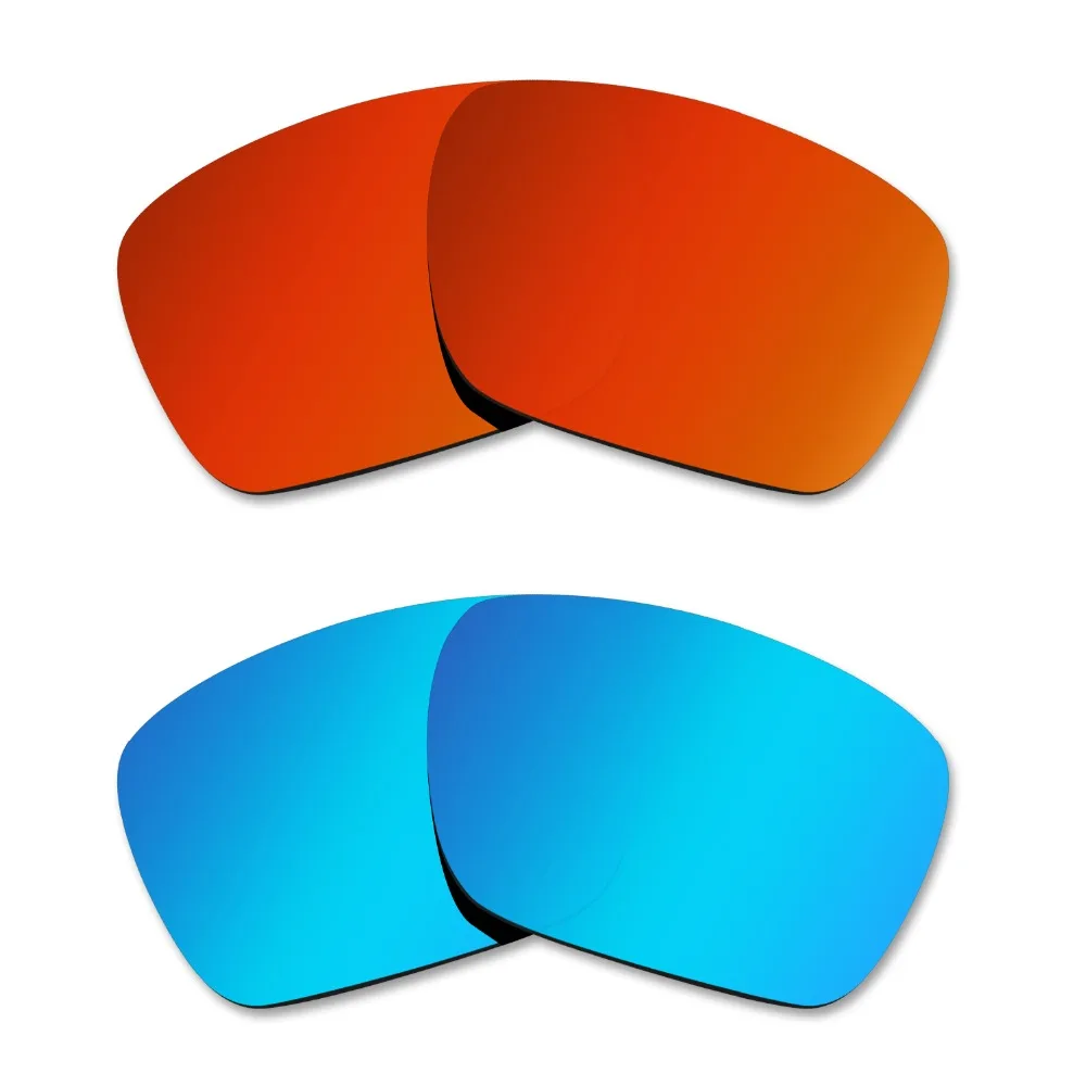 2 пары поляризованных солнцезащитных очков Glintbay Сменные линзы для Oakley Dispatch 1 Fire Red