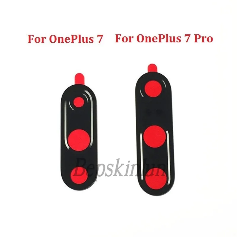 Bepskinlun 2 шт./партия стеклянный объектив для камеры OnePlus 7, для OnePlus 7 Pro запасная часть С клеевой наклейкой