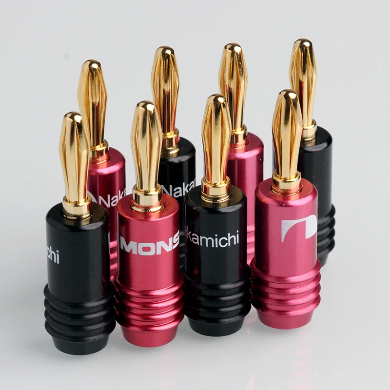 

20PCS 24K Gold Plated Speaker Banana Plug Adapter 4mm Wire Connector For Musical HiFi Audio Connectors