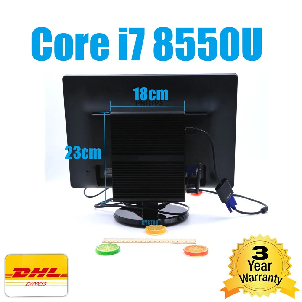 

Hot Gaming Mini PC 2 lan Intel Core i7 7660U Fanless Desktop Core i7 8550U HTPC WIFI HDMI DP usb3.0 Linux Mini Computer