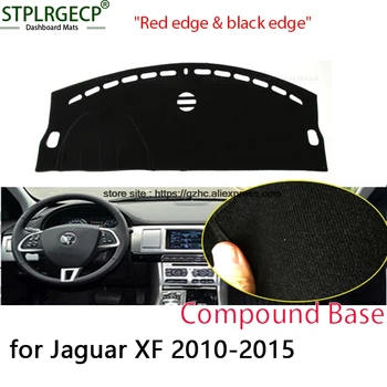 

StplrgeCP For Jaguar xf 2010-2015 double layer Car Dashboard Cover Avoid Light Pad Instrument Platform Dash Board Cover Sticker