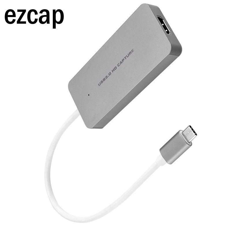 

HDMI to Type C 1080P Game Video Capture Card Grabber Recording Conference Live Streaming for Macbook Mac Windows Win 10 + Cable