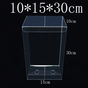 

10 Pieces/lot 10*15*30cm PVC Large transparent plastic box packing boxes for gift/candy/cosmetic/long transparent Wedding Party