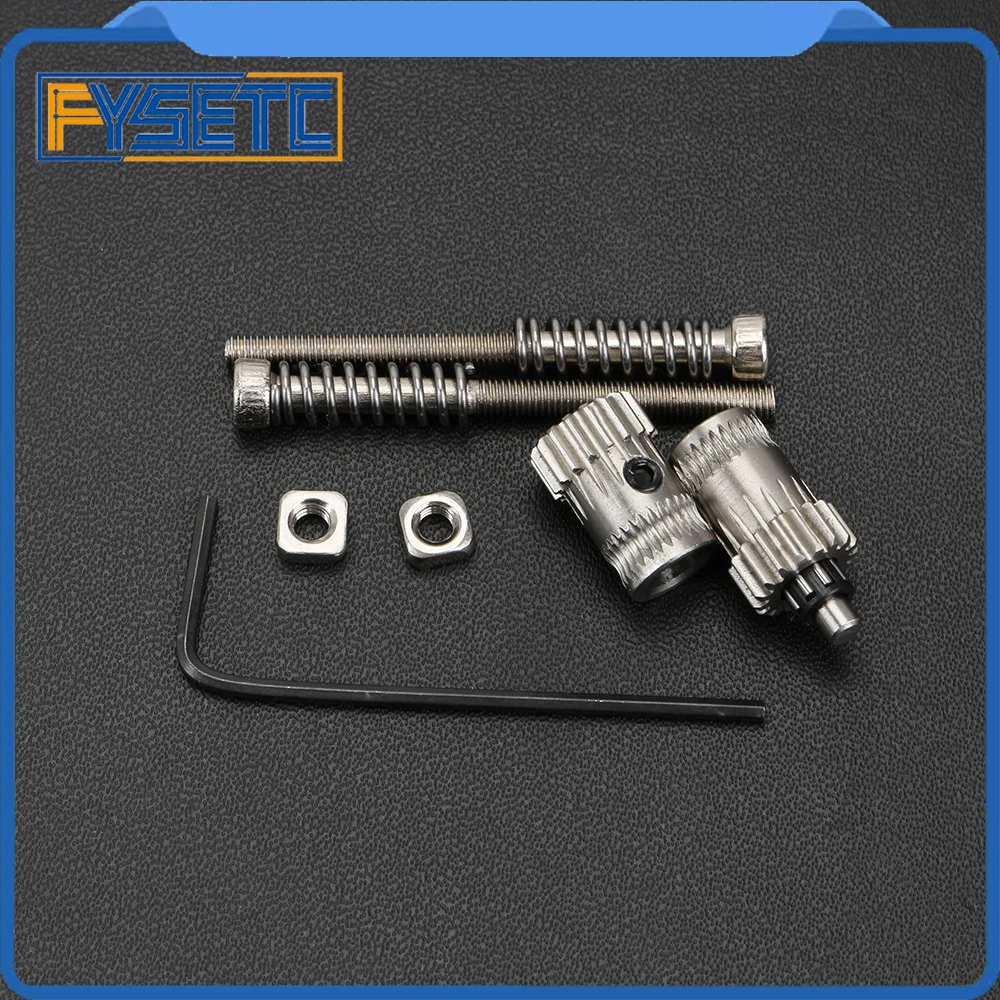 Prusa i3 mk2/mk2.5/mk3 3D طابعة الطارد القيادة التروس Btech المزدوج التروس مع 2 قطع الطارد الربيع MK3 قذف عجلة Prusa i3 mk2/mk2.5/mk3 3D طابعة الطارد القيادة التروس Btech المزدوج التروس مع 2 قطع الطارد الربيع MK3 قذف عجلة