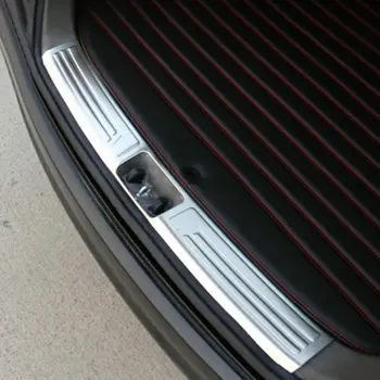 

Car Rear Bumper Protector Step Panel Boot Protector Plate Cover Sill Rear Trunk Door sill For Hyundai IX35 2010-2015 Car Styling