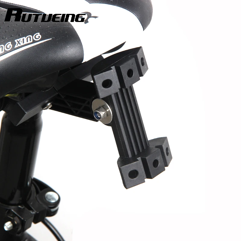 

RUTVEING Bicycle Saddle Double Water Bottle Extension Holder Cage Adapter Rack MTB Road Bike Seat Water Bottle Holder Adapter