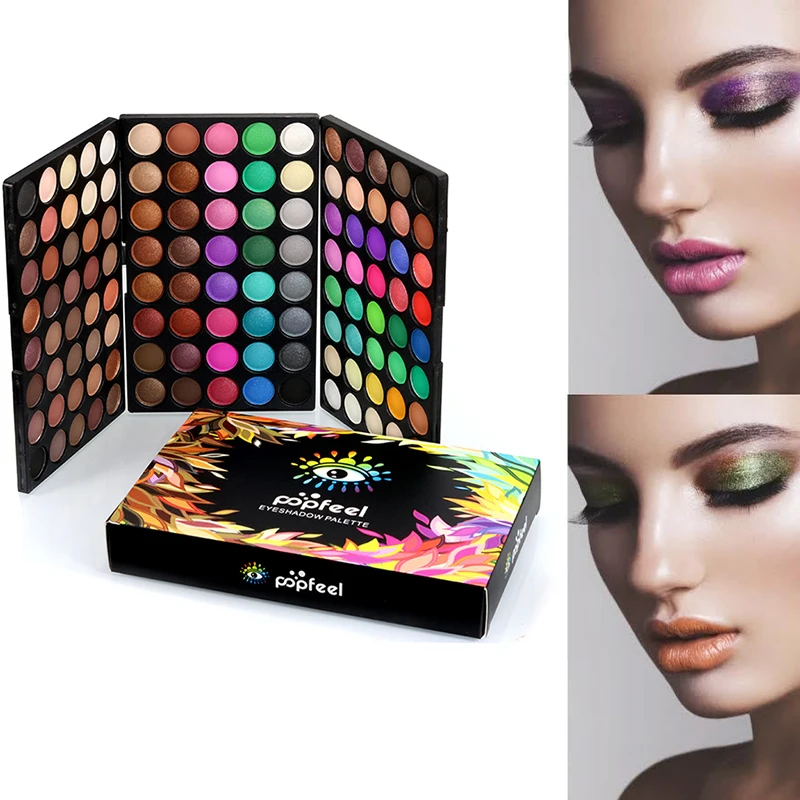 Poofeel 120 الألوان Gliltter عينيه لوحة المكياج لوحة مجموعة كيت التجميل ماتي ظلال العيون Pallete لامع تألق عارية نمط Poofeel 120 الألوان Gliltter عينيه لوحة المكياج لوحة مجموعة كيت التجميل ماتي ظلال العيون Pallete لامع تألق عارية نمط