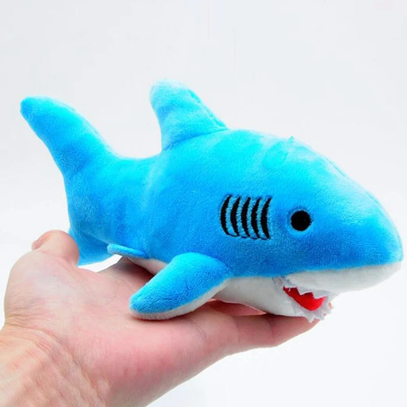

18cm Cute Shark Plush Toys Kawaii Bag Backpack Pendant Keychain Stuffed Animals Kids Toys For Children Birthday Gift Doll