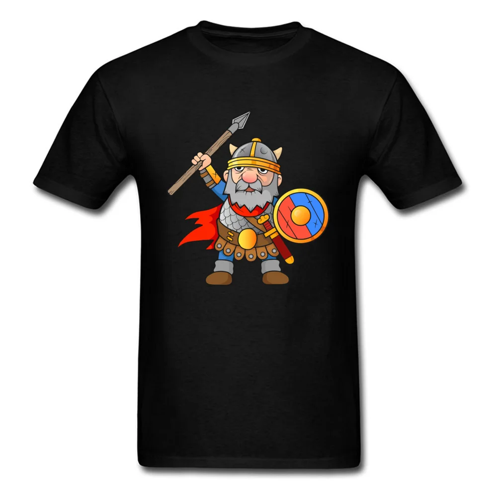 Top Kualitas Mens Kaos Viking Knight Klasik Atasan Kaus Katun