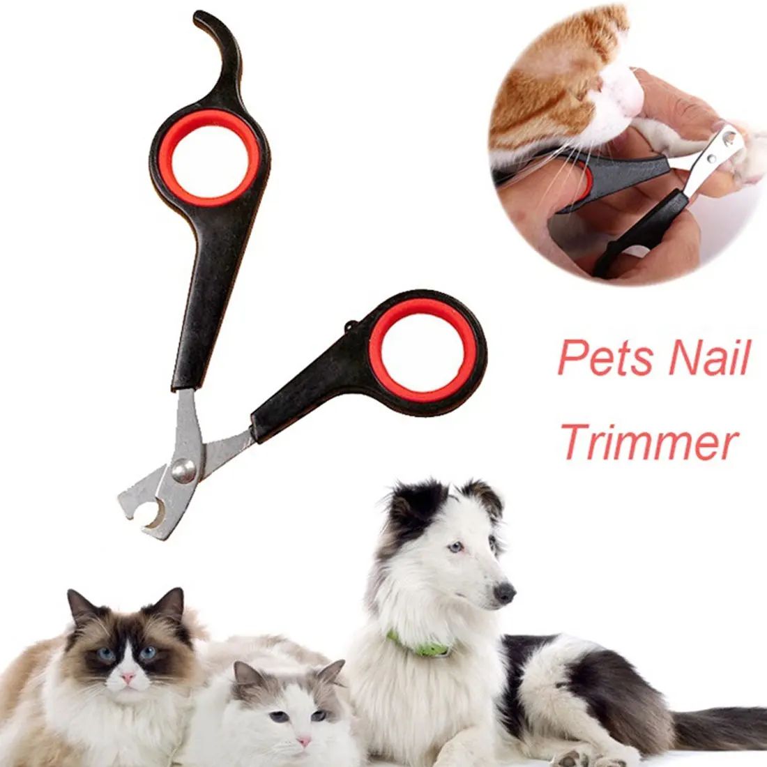 Muticolor для домашних собак и котов коготь с птичьими носками из нержавеющей стали Уход за ногтями Маникюрный Инструмент триммер для ногтей