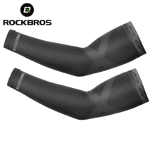 ROCKBROS Radfahren Sonnencreme Anti-Uv Arm Ärmeln Ice Silk Stoff Basketball Outdoor Volleyball Ärmeln Sport Fitness Arm Wärmer