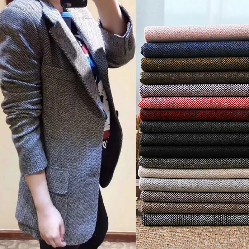 

1 Meter Restoring Ancient Autumn Thin 30% Wool 70% Polyester Woolen Fabric for DIY Tailor Coat Clothing Cloth