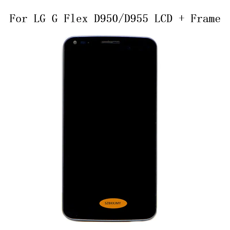 

For 6.0" LG G Flex D950 LCD 100% Test With Frame D955 LS995 D958 LCD Touch Screen Digitizer Assembly Replacement For LG G LS995