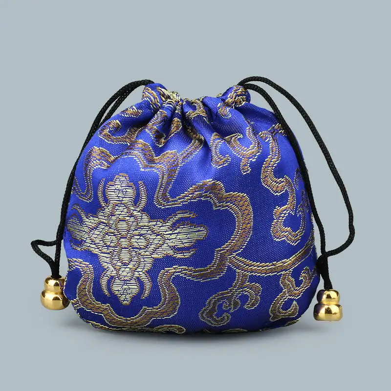 

5Pcs 11x11cm Silk Bag Drawstring Pouch Mixed Colors Necklace Bracelet Beads Bags Jewelry Packaging Christmas/Wedding Gift Bag
