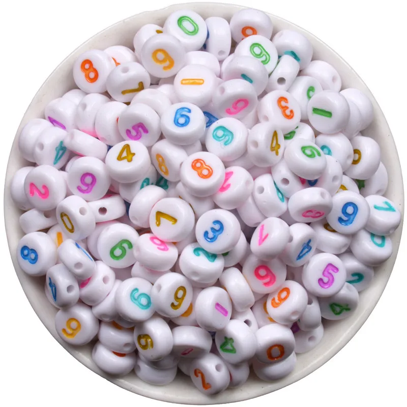 7 мм 200 шт. акриловые бусины с буквами|beads with letters|alphabet beadsacrylic beads |