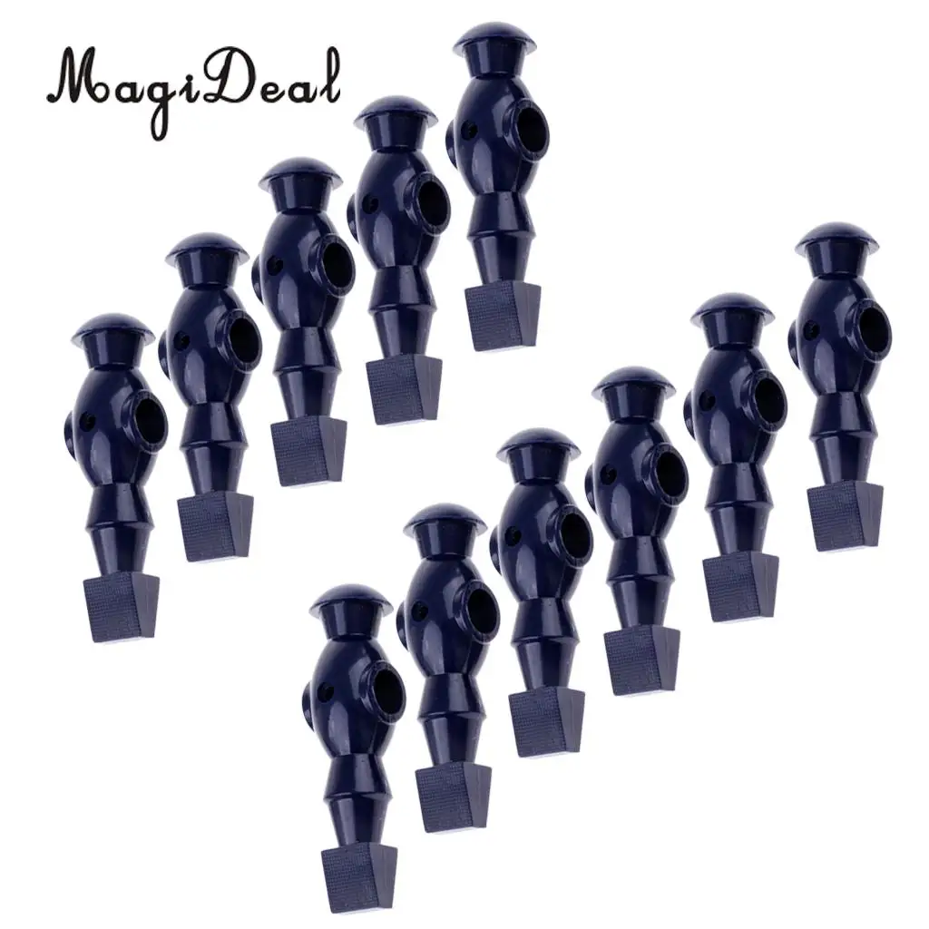 MagiDeal 11 Pieces Table Soccer Player Foosball Table Men Player Foosball Replacement Man Players Parts Red Dark Blue 
