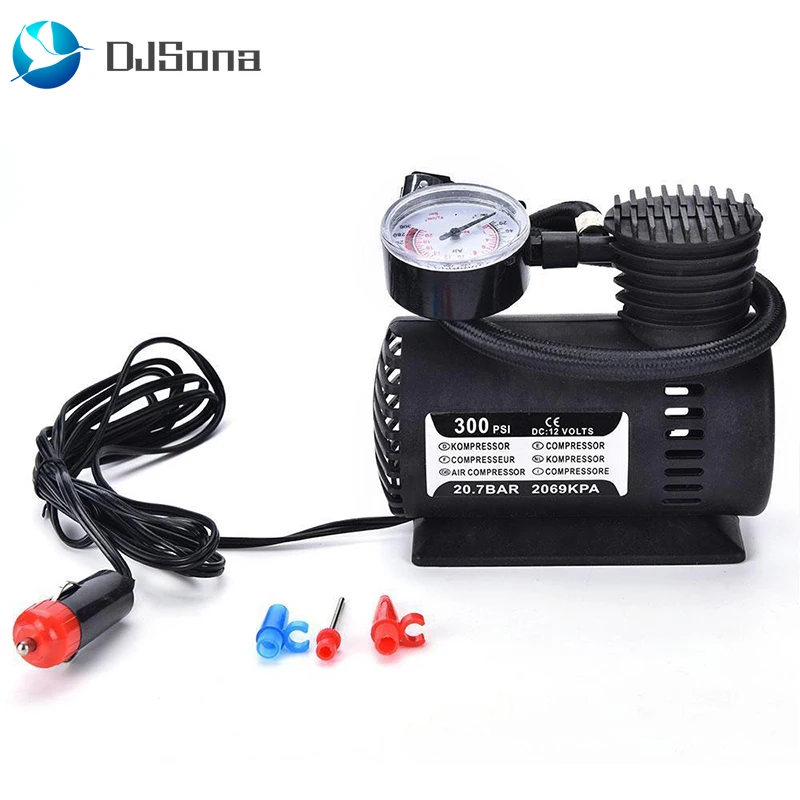 

Portable Mini Air Compressor Electric Tire Inflator Pump Car 12V PSI Auto High Pressure Pump Car Tire Air Inflator Pump