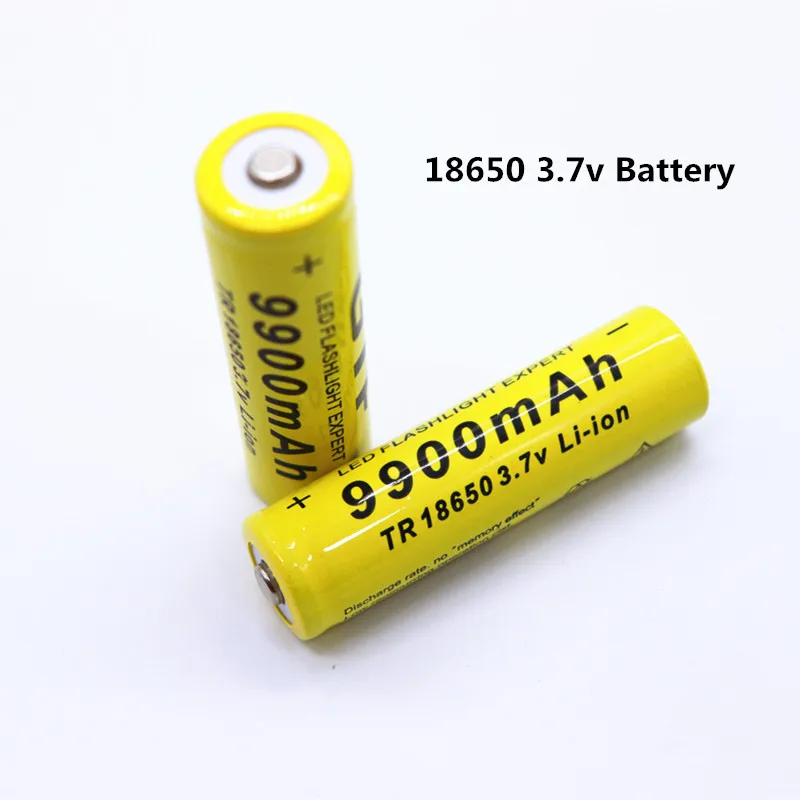 2pcs/Lot 18650 battery 3.7V 9900mAh rechargeable liion for Led flashlight Torch batery litio battery+ Free Shipping | Электроника