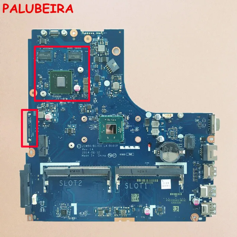 PALUBEIRA ZIWB0/B1/E0 LA-B101P материнская плата для Lenovo B50-30 Материнская плата ноутбука с чипом видеокарты протестирована работа