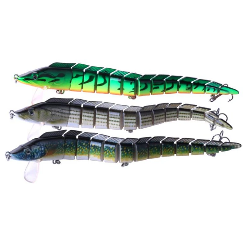 

1PCS 23CM 46G Multi Jointed Fishing Lure 13-Segments with 2# Hook Lifelike Artificial Hard Bait Lure Accessories For Lake
