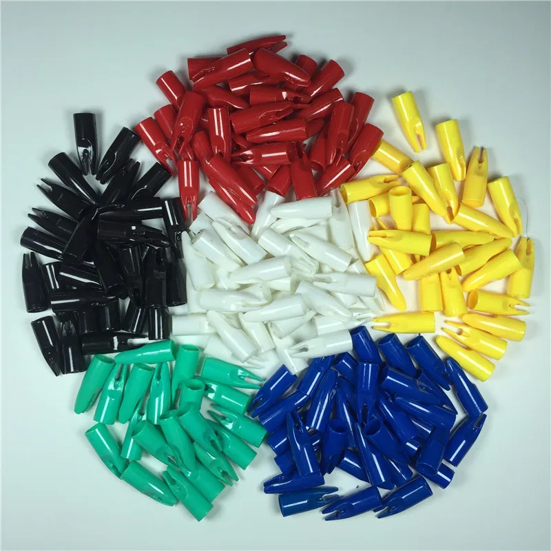 

100 pcs ID 8MM Archery Arrow Hunting Arrows Nocks Plastic Outwear Arrow Tail For OD 8mm Arrow Shaft