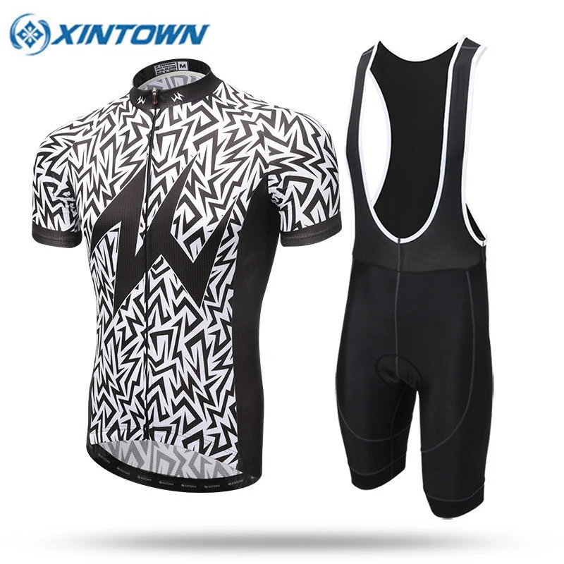 

2017 Zebra Pattern Cycling Jersey Sets Men Pro Team Short Sleeve Quick-Dry Maillot Ciclismo Mountain Bicycle Cycling Clothing
