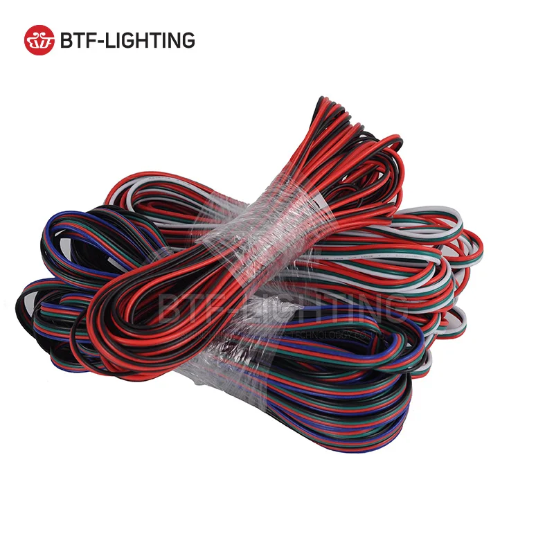 

10m/20m 2PIN/3PIN/4PIN/5PIN 22AWG/20AWG/18AWG Led Extension Cable Wire for LED Lighting