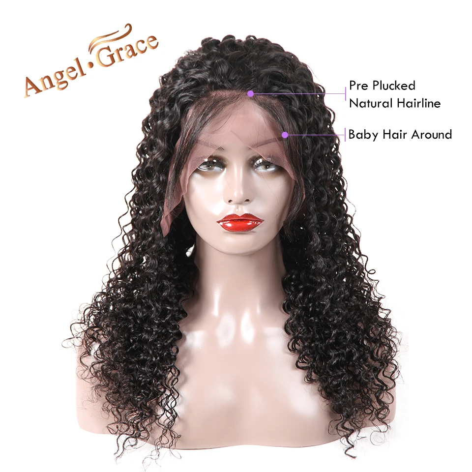Бразильские волнистые волосы малазийской сильно волнистые человеческие волосы парики 13x4 Синтетические волосы на кружеве парик 150% 180%
