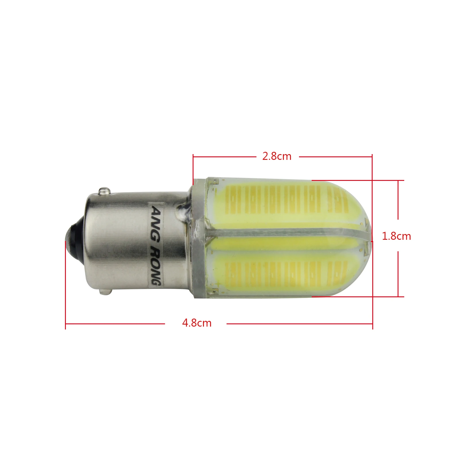 Angrong 2x8 Вт COB R5W R10W BA15S P21W 1156 382 Светодиодный дневной светильник индикатор обратного Хвост светильник лампы белого цвета