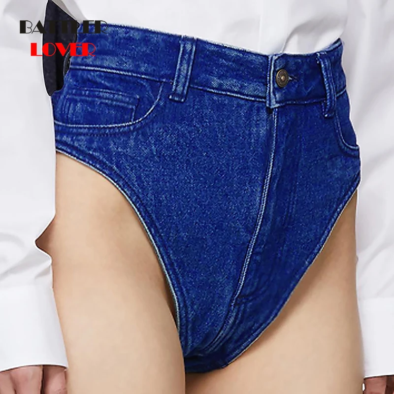 new arrival casual summer hot sale denim women shorts high waist jeans shorts legless sexy short Jeans outwear briefs panties