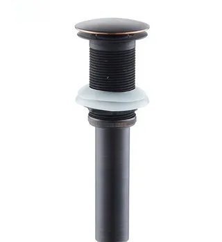 

Black Oil Rubbed Bronze Large Round Cap Pop UP Sink Basin Drain Without Overflow Csd022