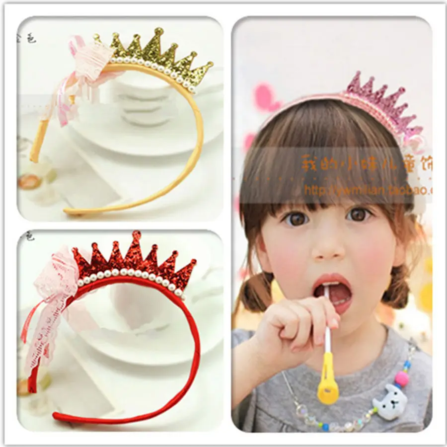 

Fashion Princess Crown Hairband Kids Girls Headband Hair Head Hoop Bands Accessories for Children Hair Scrunchy Headdress