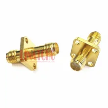 10 шт. распродажа, гнездо SMA, гнездовой фланец, 4 крепежных отверстия, Соединительный адаптер