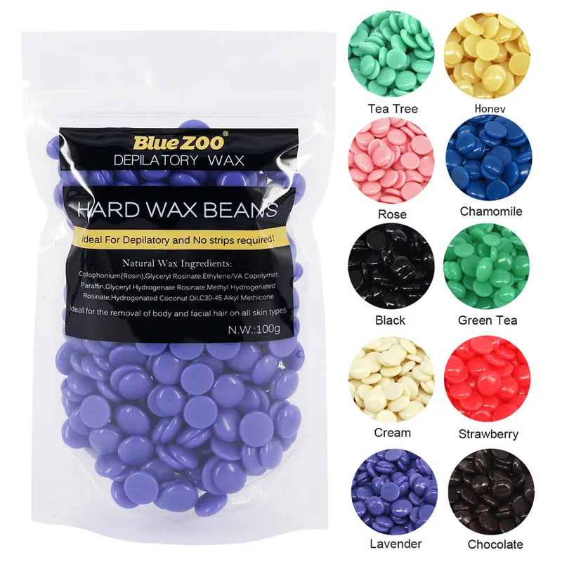 2019 Epilage Depilador Upgrade Bluezoo Бесплатная бумага Быстрый воск бобы 100 г для