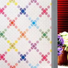 Новое поступление ПВХ Защитный матовый домашний стеклянный оконный фильм смешанный цвет спальня ванная комната стеклянная крышка Цвет Красочные ромбовидные формы