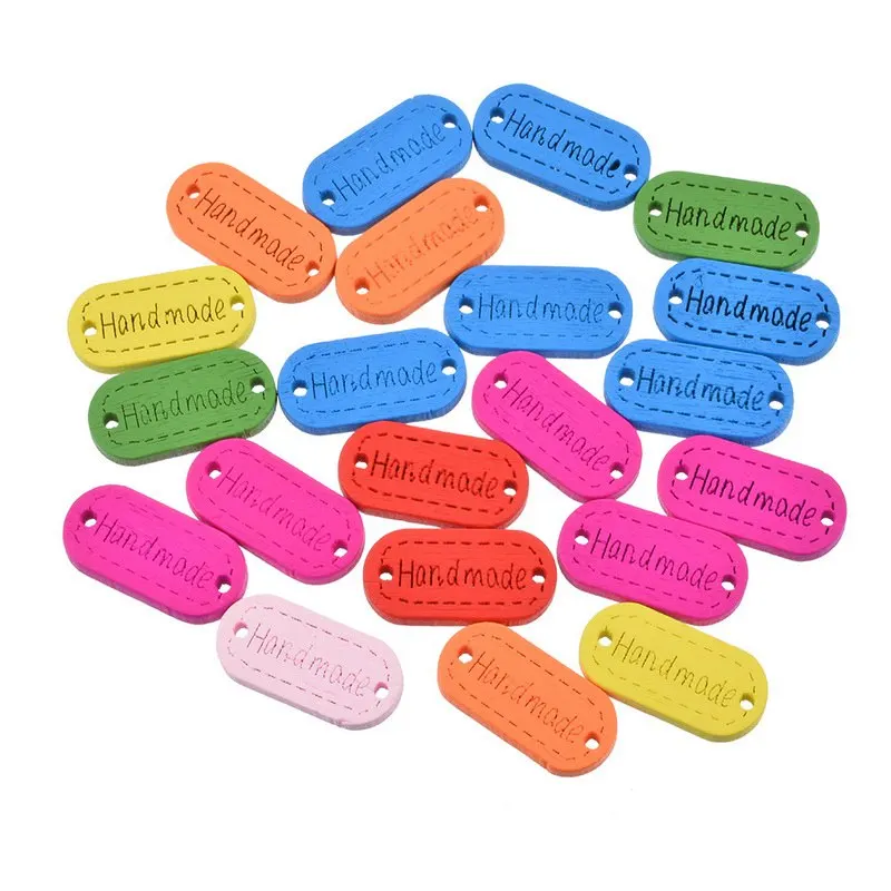 

20/30/50/100PC Wooden Buttons Handmade Heart For Scrapbooking Crafts DIY Letter Decorative Button Craft And Scrapbooking New