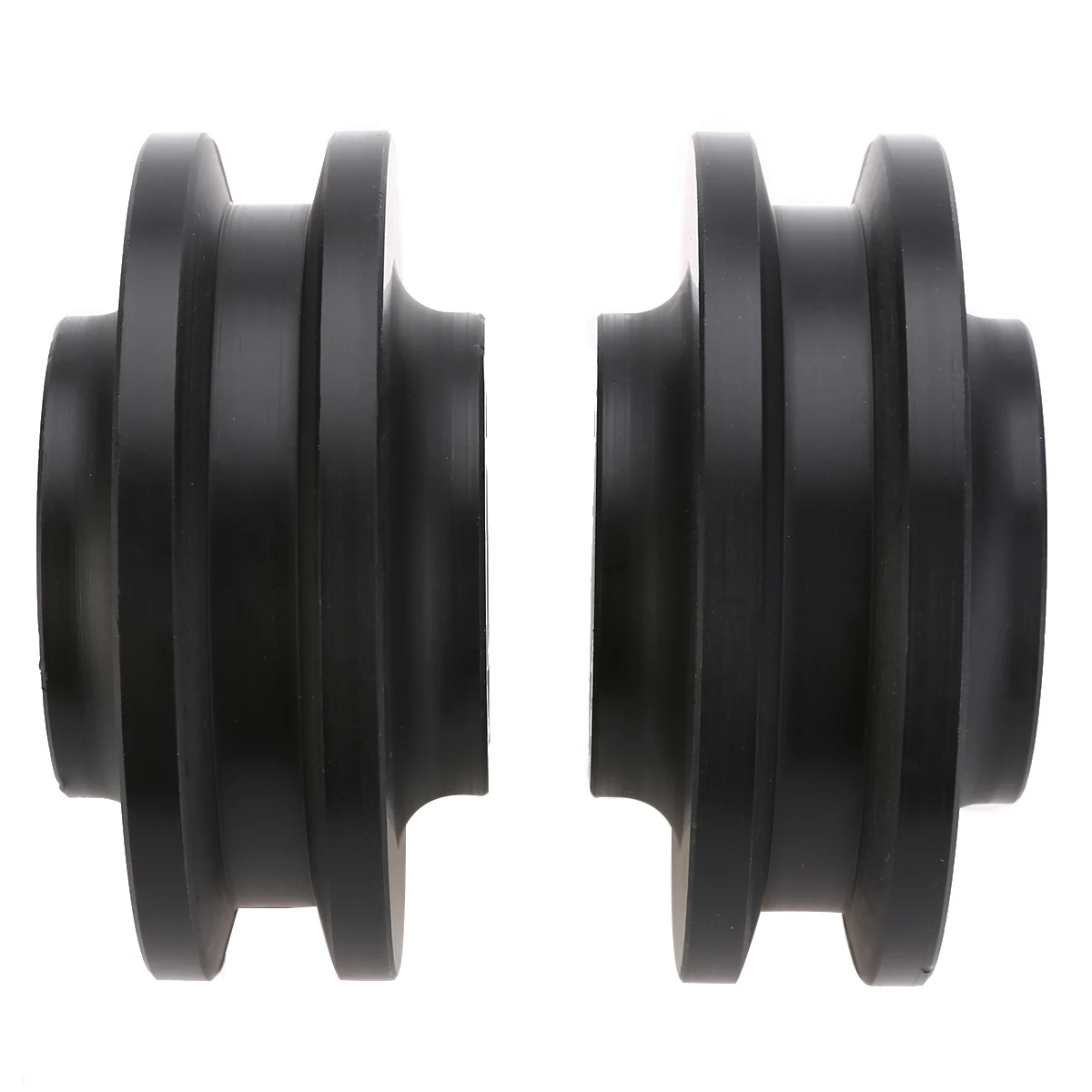 2pcs Black POM Sliding Barn Door Wheel Bathroom Door Window Roller Pulley Cabinet Wardrobe Wheel Durable Hardware Accessories