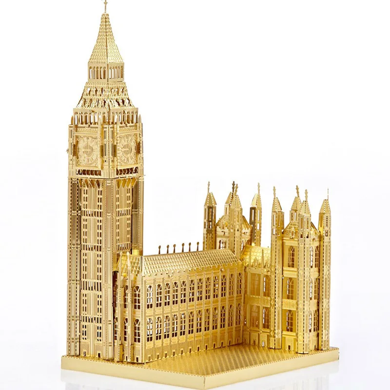 Piececool Big Ben Building 3D Metal Puzzle DIY Assmeble Model Kits ...