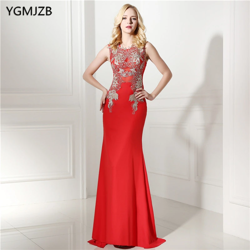red and gold prom dresses 2019