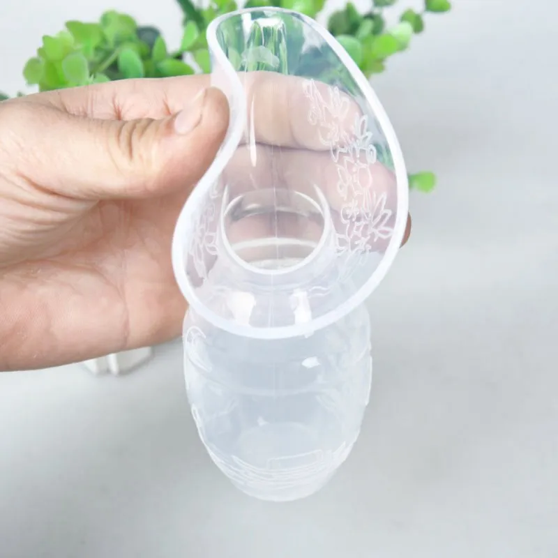 

High Quaity Infant Baby Soft Silicone Feeding Breastfeeding Manual Breast Pump Baby Feeding Milk Saver Suction Bottle Feeding